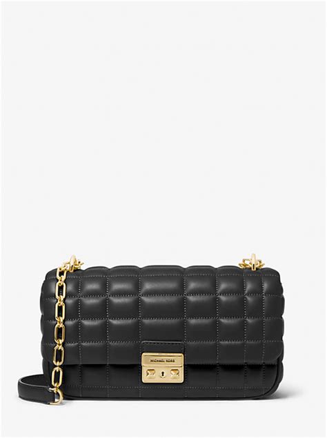 Tribeca Large Quilted Leather Shoulder Bag 